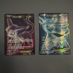 Espeon and Glaceon EX Pokémon Cards